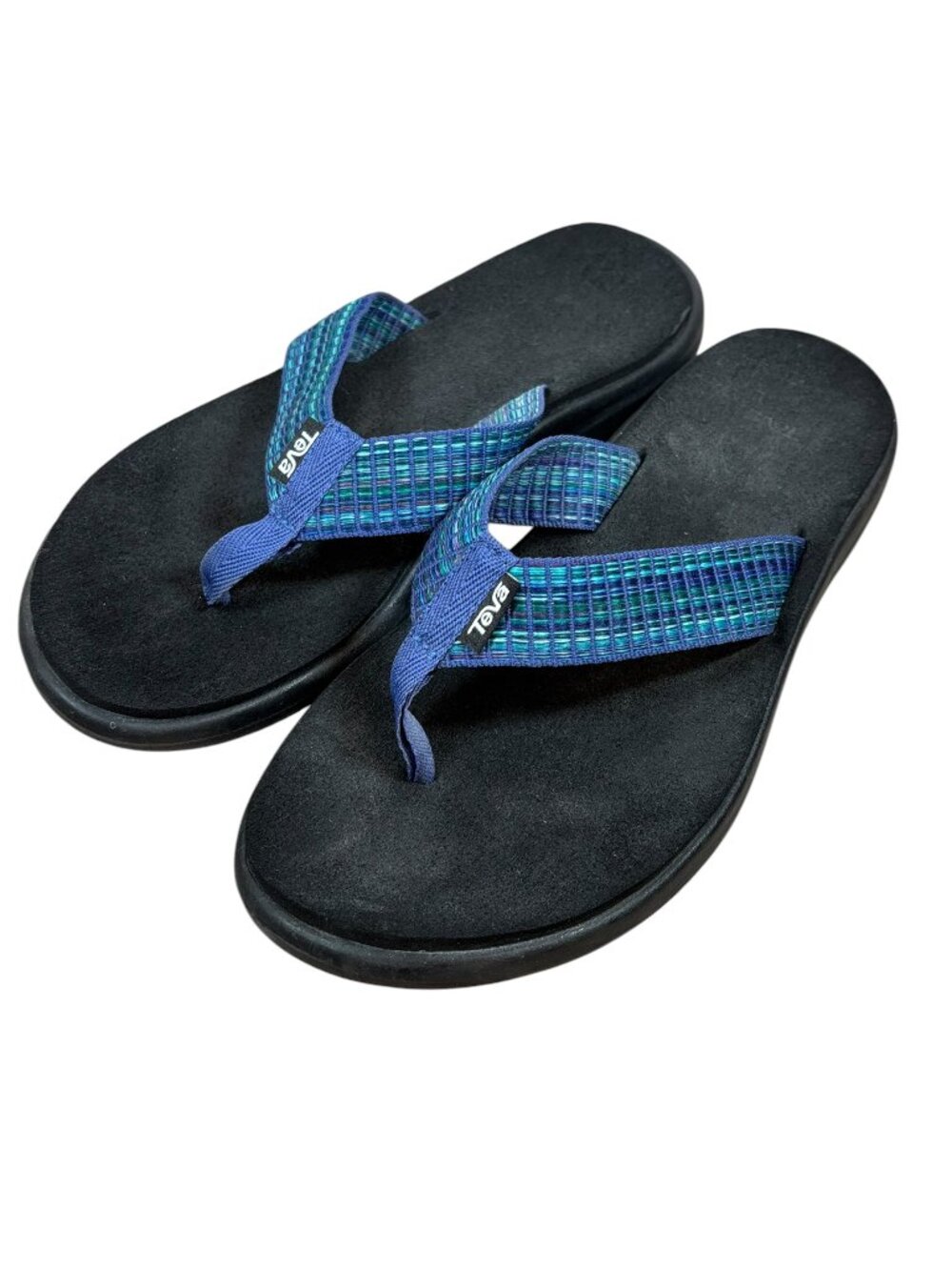 Teva Voya Blue Flip Flop Sandals Women Size 8 Beach Vacation